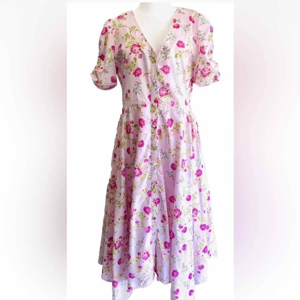 LoveShackFancy dress Andrey Handkerchief asymmetric floral cottage women’s 8